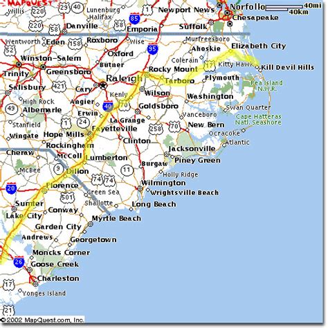 Training and Certification Options for MAP Map of South Carolina Coast